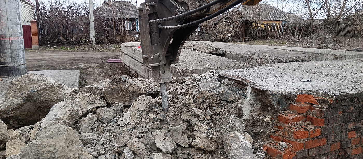 Услуги и заказ гидромолотов для демонтажных работ в Тюменской области