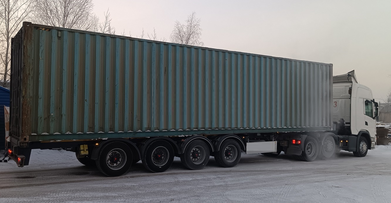 Контейнеровоз для перевозки контейнеров 20 и 40 футов в Исетском